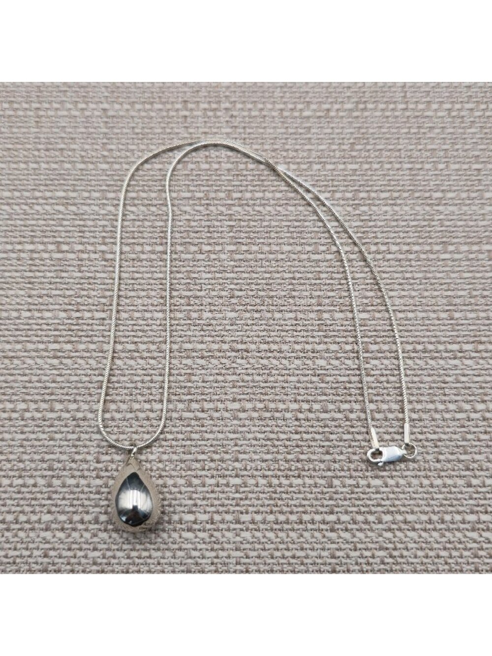 17 Inch Silpada Sterling Silver Perfect Pair Teardrop Pendant Necklace A9129
